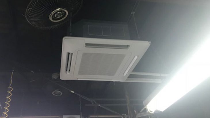 品川区にて業務用天井カセット形エアコン＆壁掛形エアコン新設工事